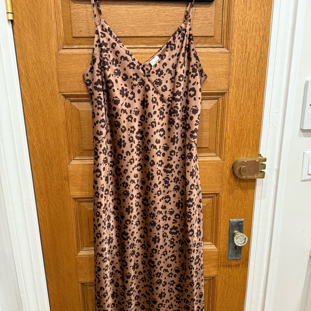 A New Day Animal Print Slip Dress XXL